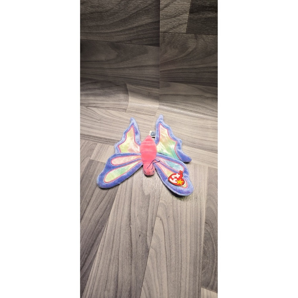 Ty Beanie Baby Flitter Butterfly Plush Stuffed Animal June 1999